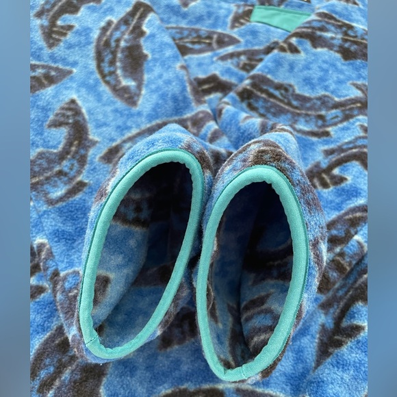 Patagonia Synchilla Snap-T Pullover Women's Size M Leaping Oasis Blue Fish - Picture 6 of 15